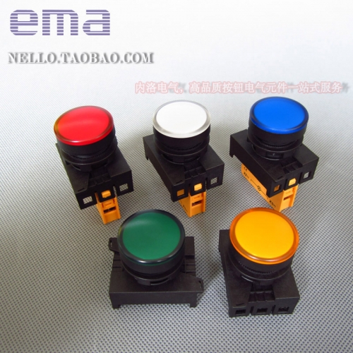 EMA 22mm light E2I0* LED DC6/12/24V blue white red yellow and green lights