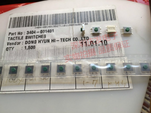 High quality Taiwan tact switch, 6*6*3.1 patch, 4 foot button switch, high temperature micro jiggle