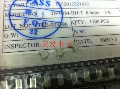 High quality Taiwan produces tact switch, key switch, 3*6*5 patch, 2 pin belt and 2 fixed points