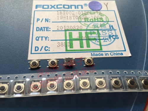 Imported Foxconn FOXCONN tact switch, 4*4*1.5 patch, 4 foot Mini touch, jiggle