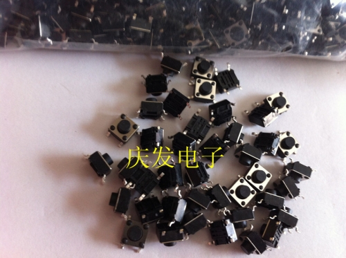 Imported shrapnel, tact switch, 6*6*5mm patch, 4 foot button switch, original stock, new touch