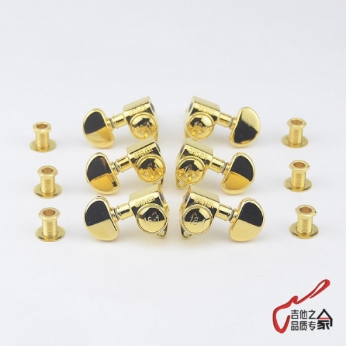 Authentic Grover bilateral electric guitar wood guitar button g pegs peg 18-1 series of gold