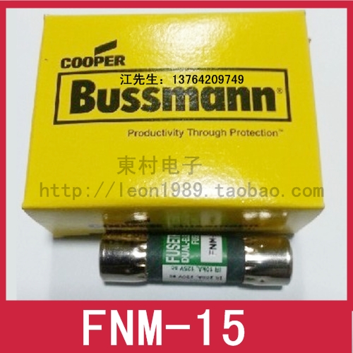 American Cooper Bussmann fuse FUSETRON delay fuse FNM-15 15A 250V