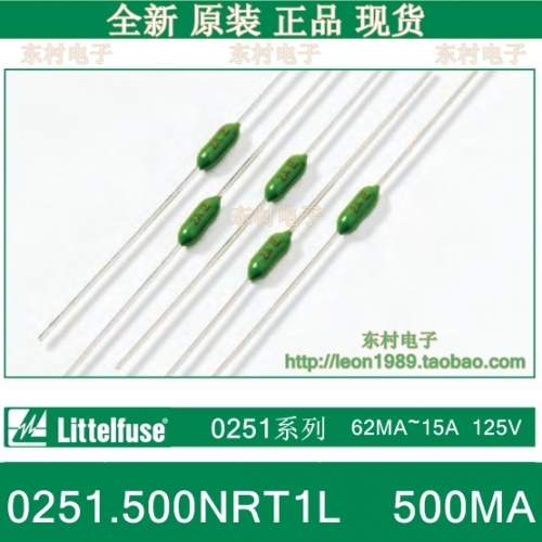 The United States Netlon Littelfuse 0251.500NRT1L 500MA LF 125V resistance type fuse