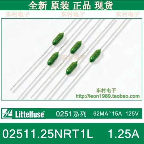The United States Netlon Littelfuse 02511.25NRT1L 1.25A LF 125V resistance type fuse