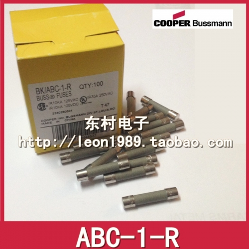 American BUSSMANN fuse BUSS FUSE BK/ABC-1-R 1A 250V 6.4*31.7mm