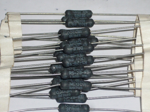 DALE black US 2W 130R 5% resistor, we have stock in stock