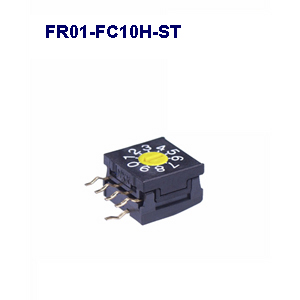 Daily open NKK switch, NKK miniature rotary switch, FR01-FC10H-ST 10mmDIP rotary switch