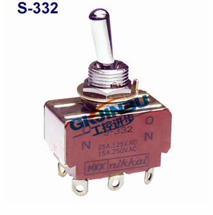 Japan imported S332 NKK toggle switch toggle switch S-332 double head open for import