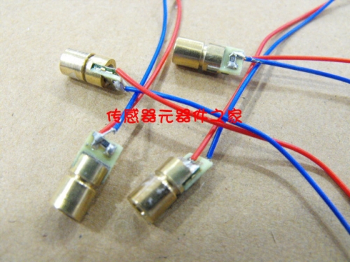 5V laser head, laser diode, 650NM, 5MW, copper semiconductor laser tube, 6MM outer diameter