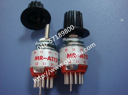 NKK switch, MR-A112 NKK band switch, MRA112 electronic hand wheel, rotary switch 12 bit
