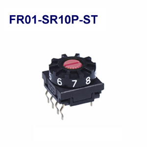 Daily open NKK switch, NKK miniature rotary switch, FR01-SR10P-ST 10mmDIP rotary switch