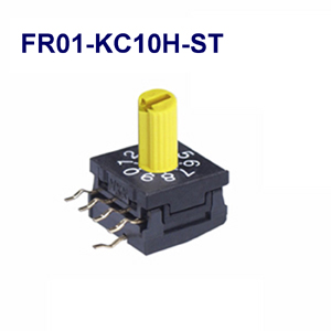 Daily open NKK switch, NKK miniature rotary switch, FR01-KC10H-ST 10mmDIP rotary switch