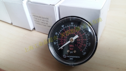 Over on the back of the NORGREN install pressure gauge imported 18-013-209 Center