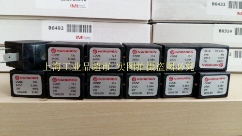 Nuoguan general agent, Shanghai based NORGREN direct solenoid valve coil 13J spot special offer