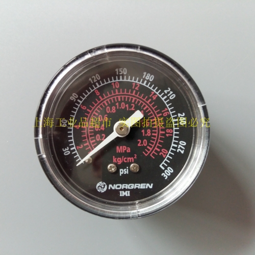 The British NORGREN 18-013-267 install 0-30 back pressure gauge nuoguan black dial