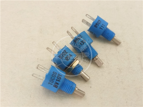 The TOCOS RV10Y B502 B503 B202 B104 potentiometer has a long shank 12MMF Blue Hole feet