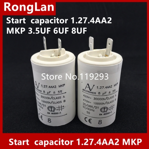 [New Original] ARCOTRONICS Motor inverter start capacitor 1.27.4AA2 MKP 3.5UF 6UF 8UF