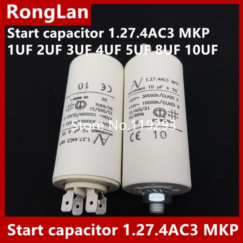 [New Original] ARCOTRONICS Motor inverter start capacitor 1.27.4AC3 MKP 1UF 2UF 3UF 4UF 5UF 8UF 10UF 12UF 18UF 20UF 25UF 30UF 40UF