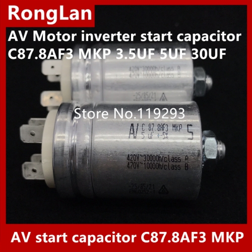 [New Original] Arcotronics AV Motor inverter start capacitor C87.8AF3 MKP 3.5UF 5UF 30UF 12UF 5% 500v