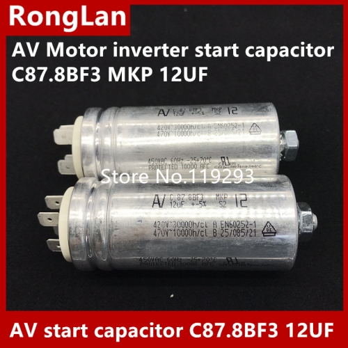 [New Original] Arcotronics AV Motor inverter start capacitor C87.8BF3 MKP 12UF 5% 500v