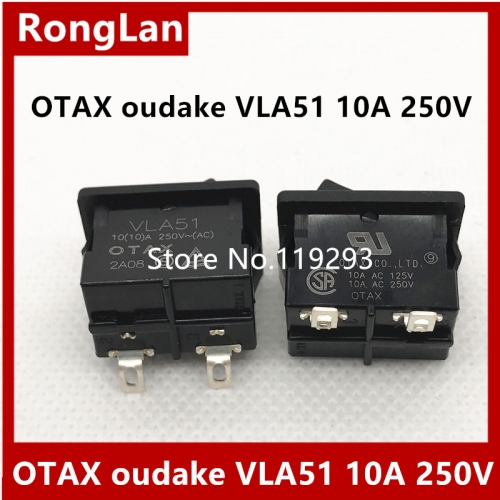 Japan imported OTAX oudake VLA51 10A 250V rocker switch 2 foot 2 gear bending silver contacts