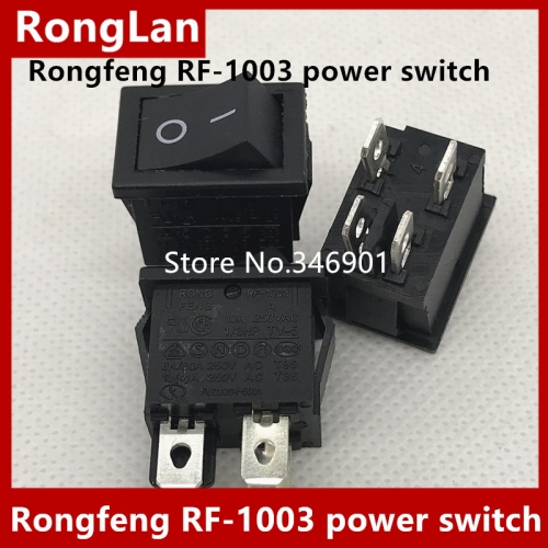 AC power switch legs in black rocker switch WINFOONG two tranches boat Dual switching RF-1003