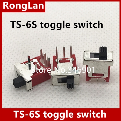 TS-6S single tripod is bent two files small toggle toggle switch Taiwan deliwei slide switch Q25