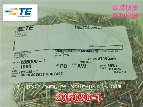 205090-1 TE Contact SKT 20 Size Crimp ST Cable Mount 20-24AWG Bag Automotive