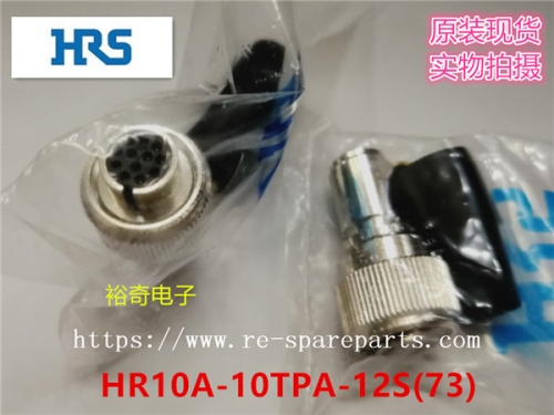 Hirose   HR10A-10TPA-12S(73)  Circular Push Pull Connectors PLUG 12P FEM SOLDER
