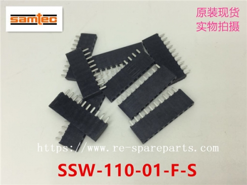 SSW-110-01-F-S  Samtec Conn Socket Strip SKT 10 POS 2.54mm Solder ST Thru-Hole Bulk