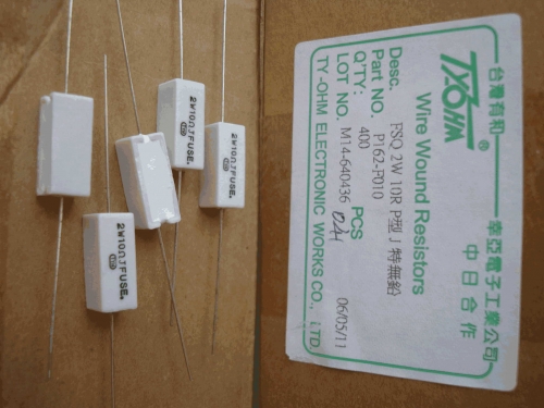 Taiwan Have TY-OHM 10R 10 Euro 2W 5% tong jiao Audio Frequency Cement Resistor 10PCS