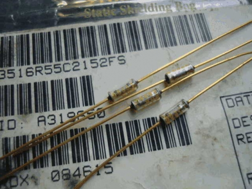 Origional Product Vishay Gold Pin 21.5 k s 22K 0.1% Glass Fiber High-Precision Fever Resistor