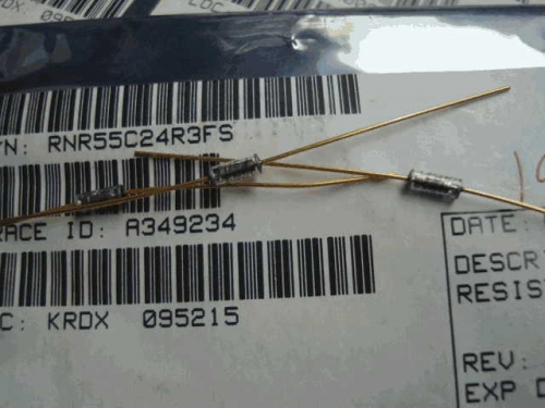 Origional Product Vishay Gold Pin 24.3R S 24R 0.1% Glass Fiber High-Precision Fever Resistor