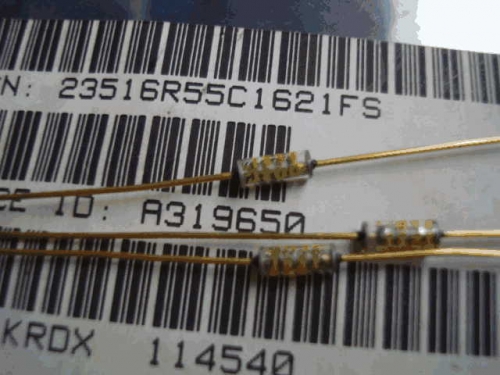 Origional Product Vishay Gold Pin 1.62 k s 1.6K 0.1% Glass Fiber High-Precision Fever Resistor