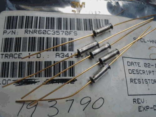 Origional Product Vishay Gold Pin 1W 357R S 360R 0.1% Glass Fiber High-Precision Fever Resistor