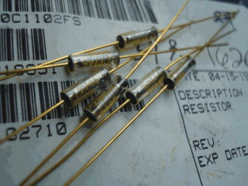 Origional Product Vishay Gold Pin 1W 11K 11000 0.1% Glass Fiber High-Precision Fever Resistor