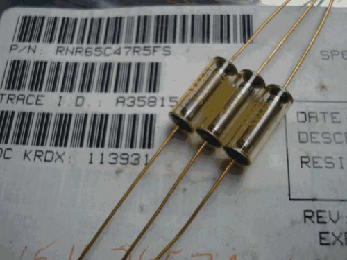 Origional Product Vishay RNR65C Gold Pin 3W 47.5R 47R 0.1% Glass Fiber Fever Resistor