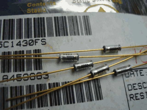 Origional Product Vishay Gold Pin 143R S 140R 0.1% Glass Fiber High-Precision Fever Resistor