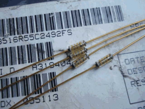 Origional Product Vishay Gold Pin 24.9 k s 25K 0.1% Glass Fiber High-Precision Fever Resistor