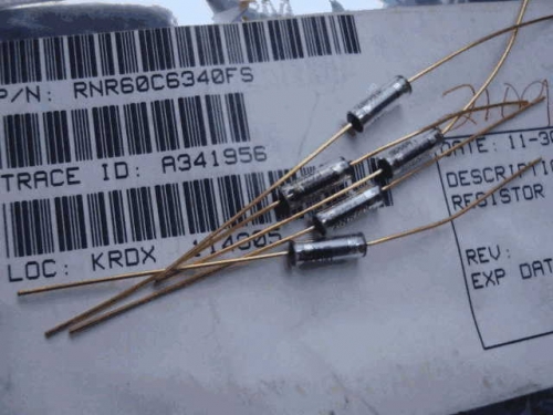 Origional Product Vishay Gold Pin 1W 634R 634 0.1% Glass Fiber High-Precision Fever Resistor