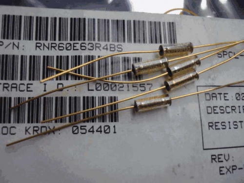 Origional Product Vishay Gold Pin 1W 63.4R S 65R 0.1% Glass Fiber High-Precision Fever Resistor