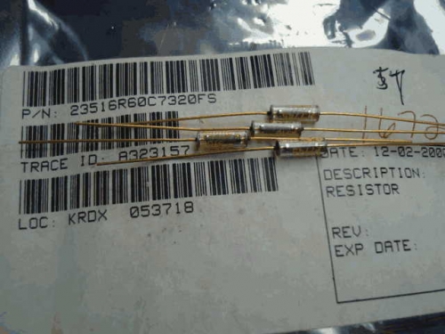 Origional Product Vishay Gold Pin 1W 732R S 730R 0.1% Glass Fiber High-Precision Fever Resistor