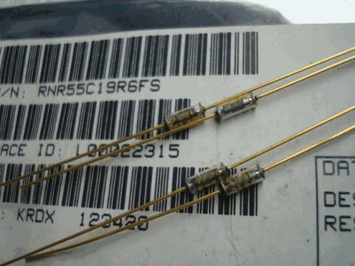 Origional Product Vishay Gold Pin 19.6R S 20R 0.1% Glass Fiber High-Precision Fever Resistor