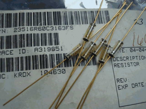 Origional Product Vishay Gold Pin 1W 316 k s 315K 0.1% Glass Fiber High-Precision Fever Resistor