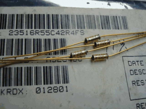 Origional Product Vishay Gold Pin 42.4R 42.4 0.1% Glass Fiber High-Precision Fever Resistor