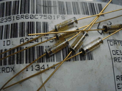 Origional Product Vishay Gold Pin 1W 7.5K 7500 0.1% Glass Fiber High-Precision Fever Resistor