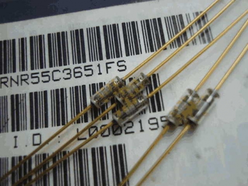 Origional Product Vishay Gold Pin 3.65 k s 3.6K 0.1% Glass Fiber High-Precision Fever Resistor