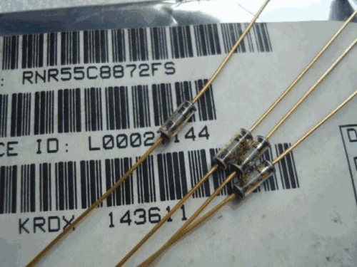 Origional Product Vishay Gold Pin 88.7 k s 88K 0.1% Glass Fiber High-Precision Fever Resistor