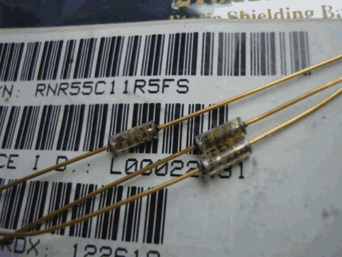 Origional Product Vishay Gold Pin 11.5R S 12R 0.1% Glass Fiber High-Precision Fever Resistor
